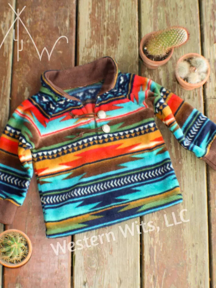 Electric Aztec Pullover