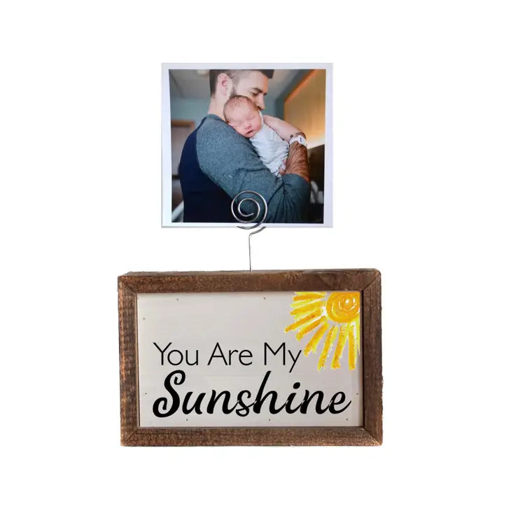 Tabletop Picture Frame Block - You Are My Sunshine