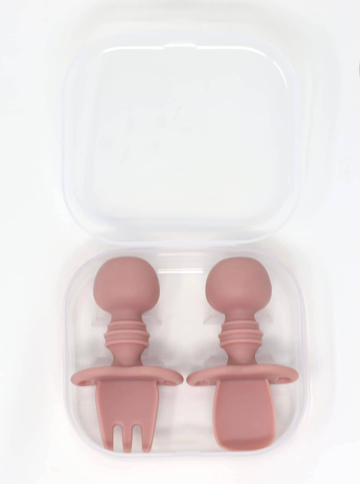 Mini Utensil Set with Travel Case: Blush