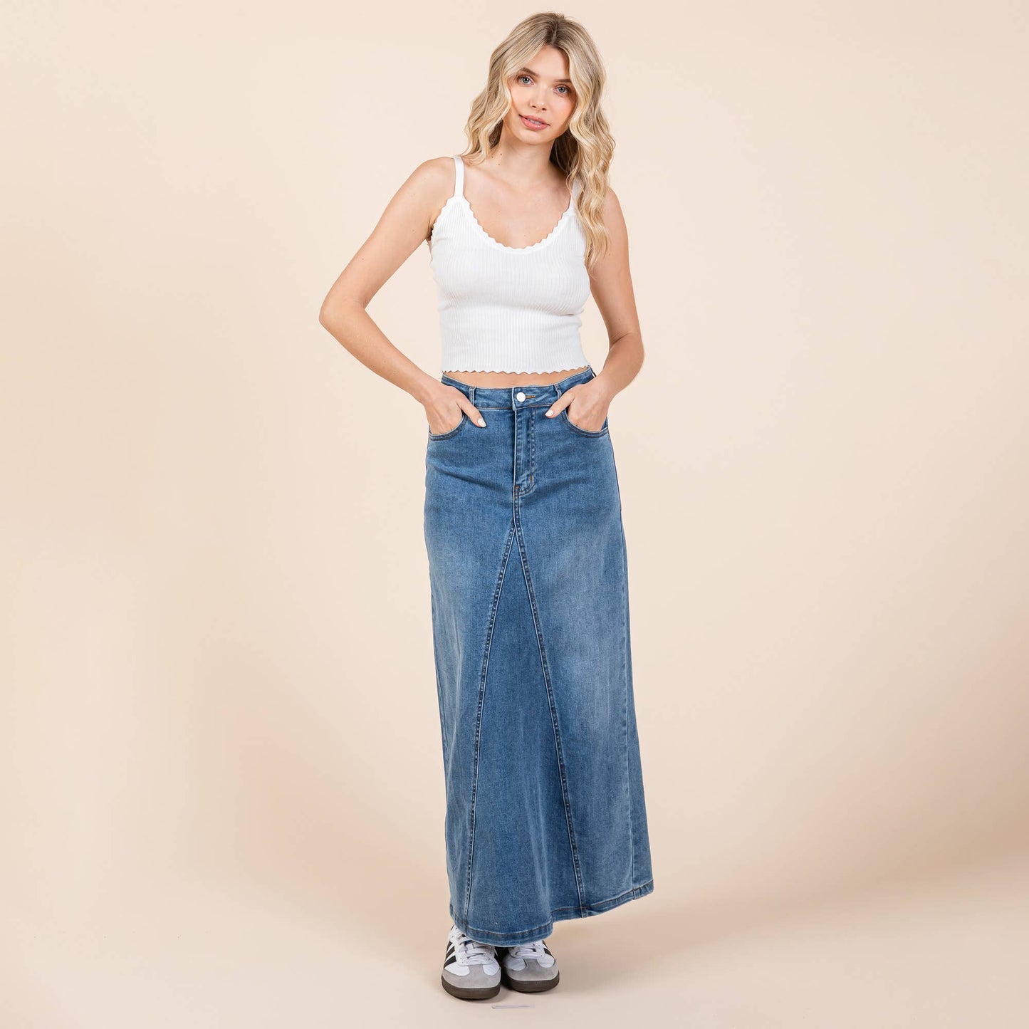 A-Line Denim Skirt