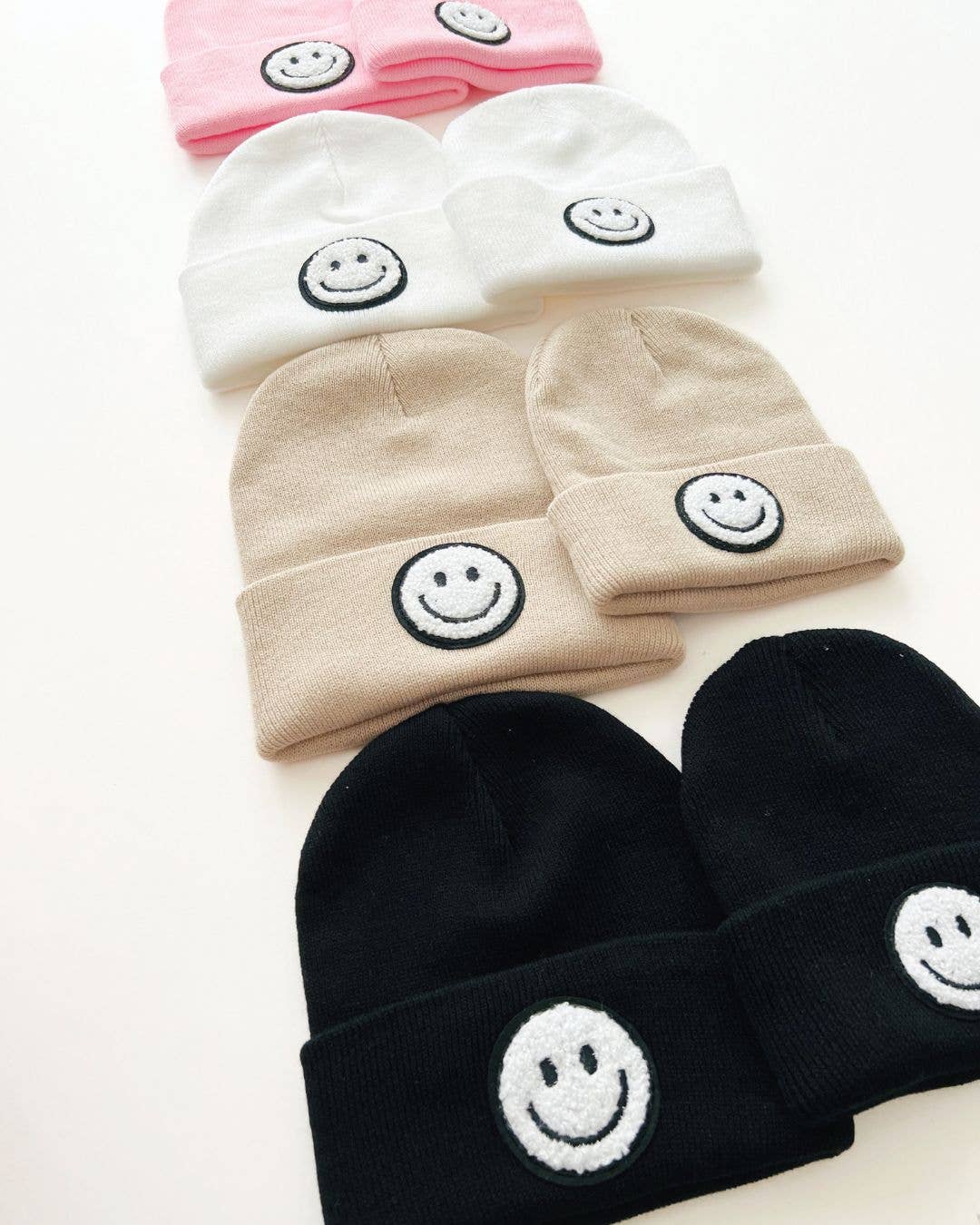 Smiley Beanie | Beige: Toddler