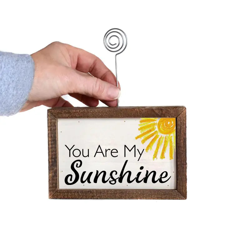 Tabletop Picture Frame Block - You Are My Sunshine