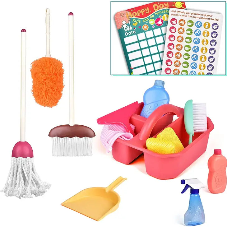 15 Pcs Kids Cleaning Set