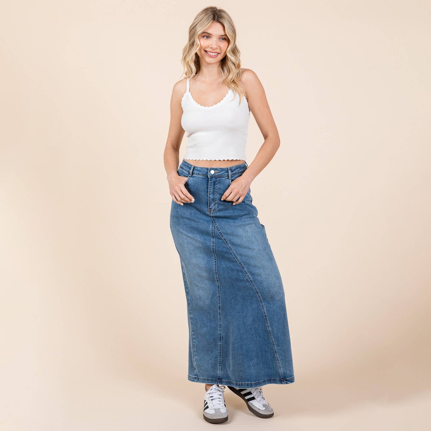 A-Line Denim Skirt