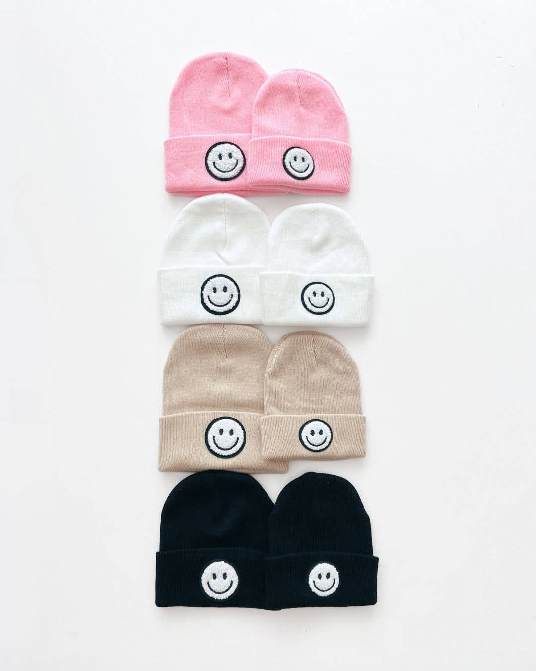 Smiley Beanie | Black: Baby