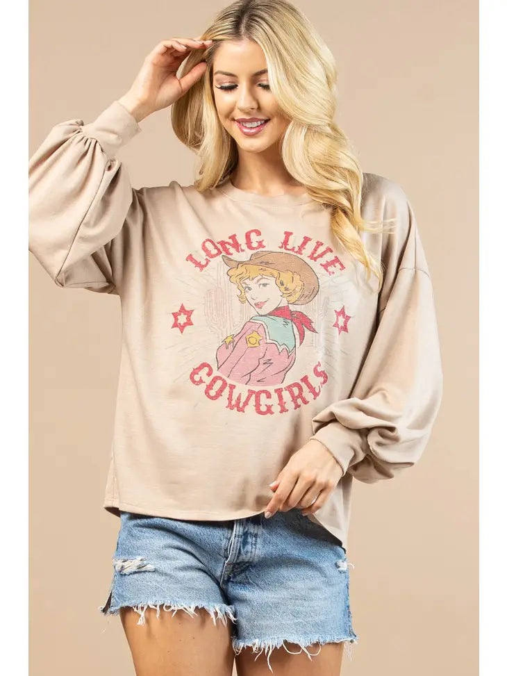 Long Live Cowgirls Graphic Sweatshirt