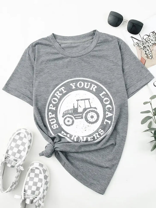 Support Your Local Farmers Graphic Tee