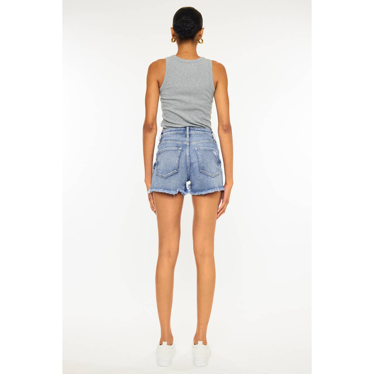 Kan Can High Rise Mom Shorts