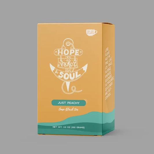 Bible Verse Tea "Hope Is An Anchor" Peach Black Tea