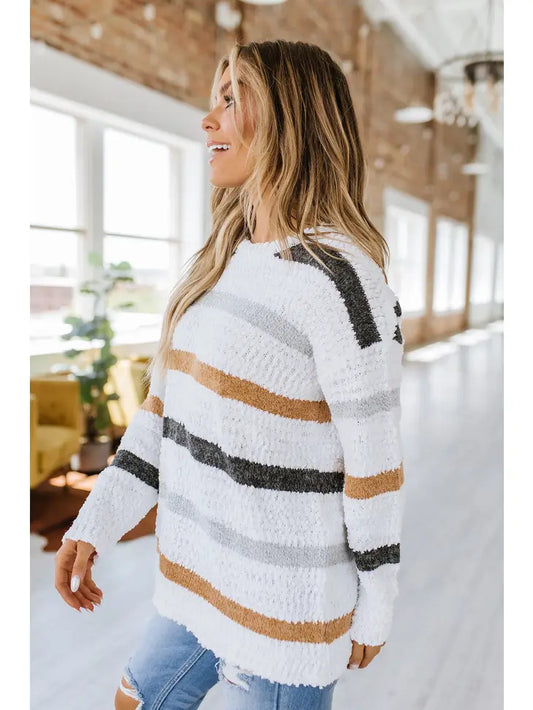 Mckinley Striped Popcorn Sweater