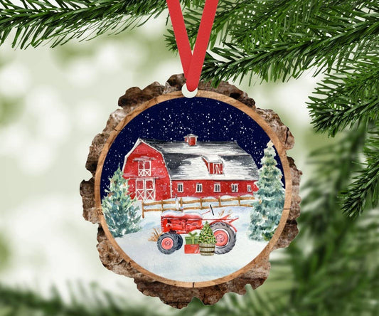 Christmas on the Farm Ornament