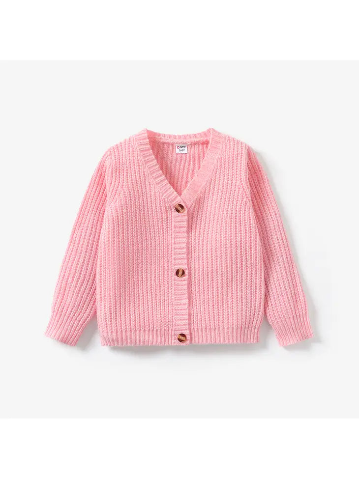 Baby & Toddler Unisex Knitted Button Sweater Cardigan