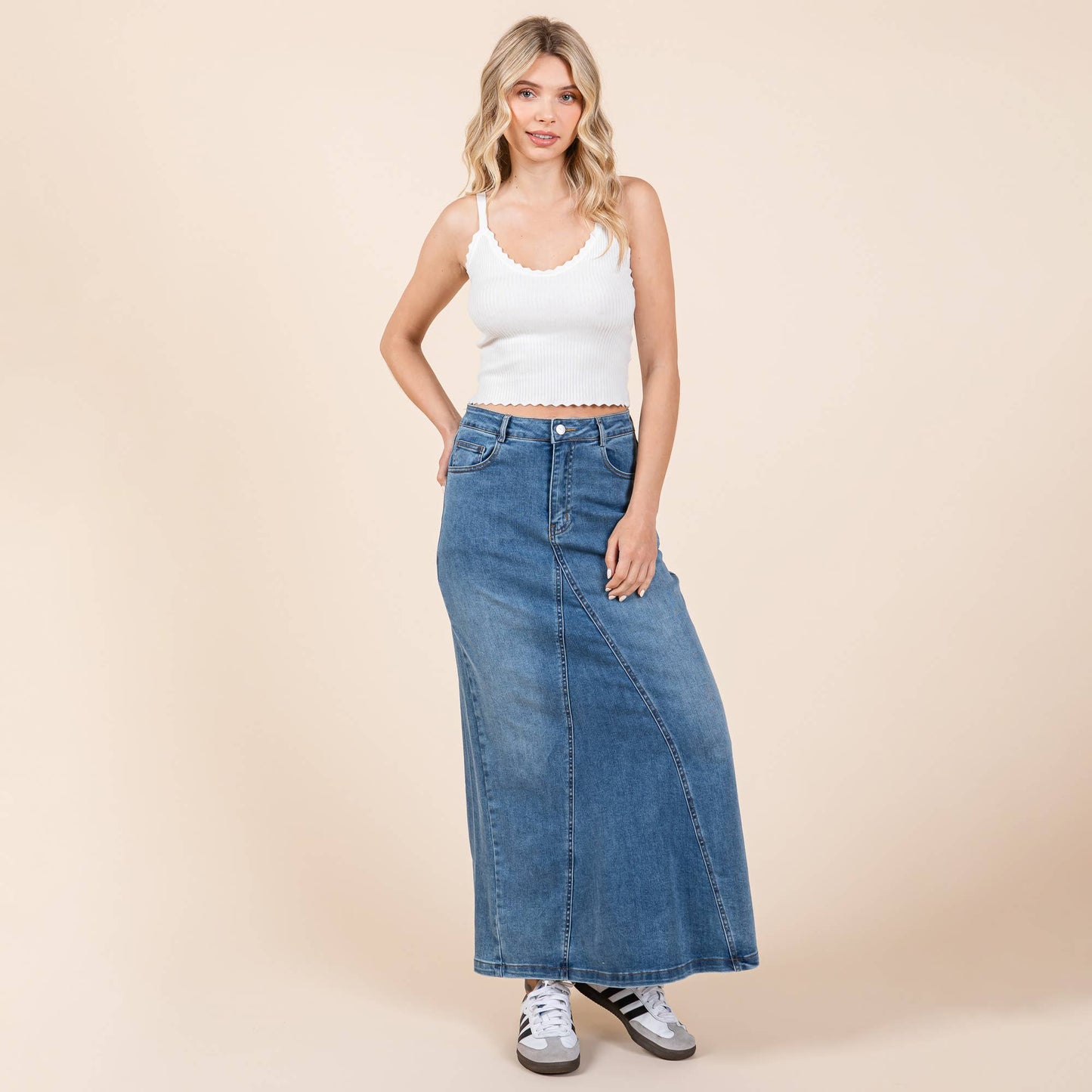 A-Line Denim Skirt