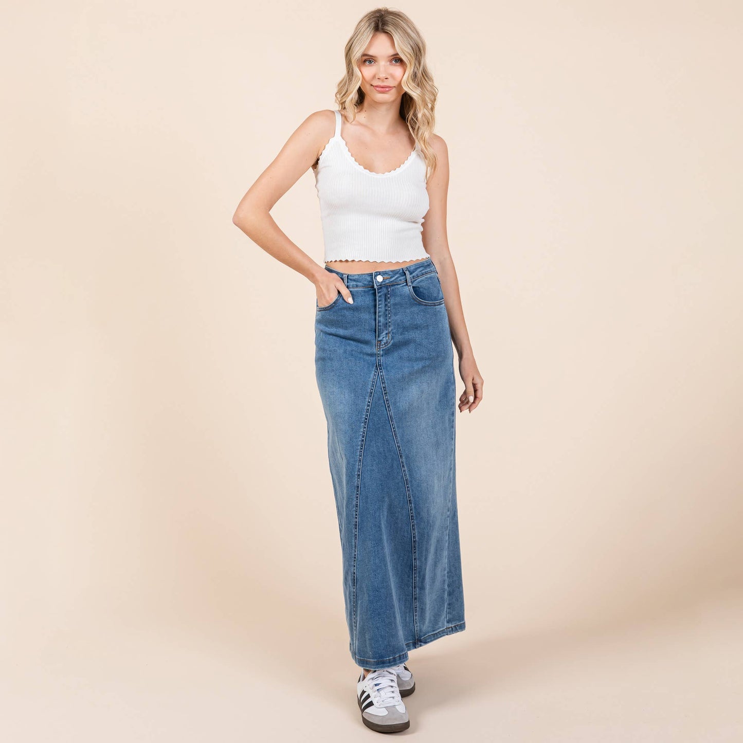 A-Line Denim Skirt