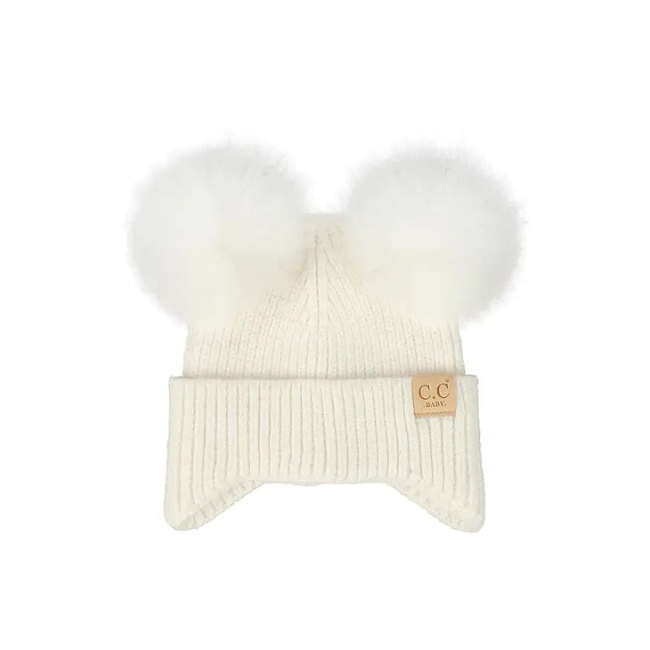 C.C Baby Ear Flap Pom Pom