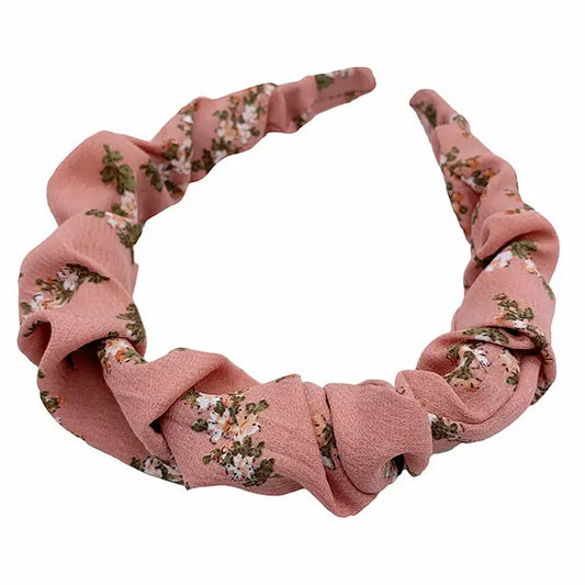 Floral Headband - Dust Pink