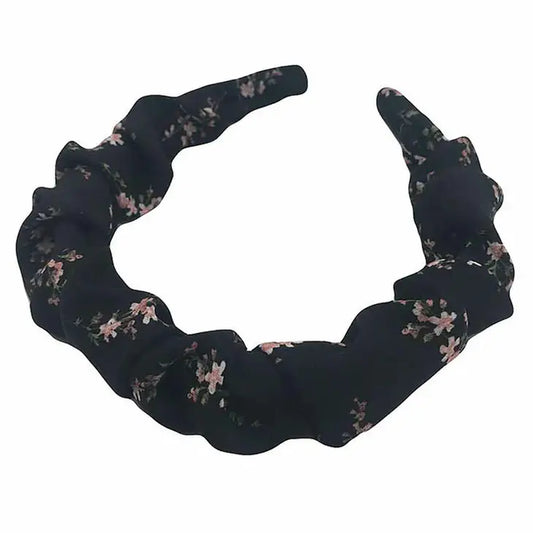 Floral Headband-Black