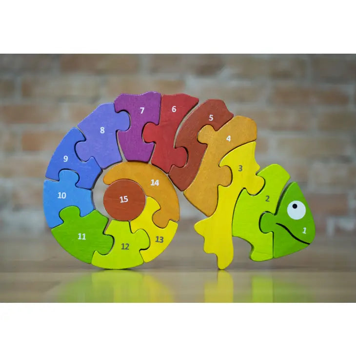 Counting Chameleon Puzzle - Bilingual!