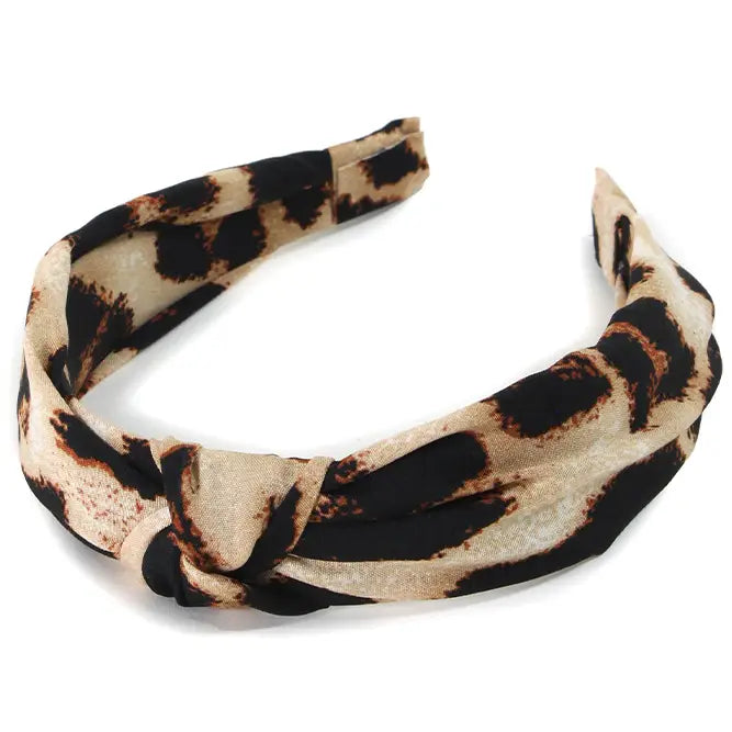 Leopard Print Knotted Headband