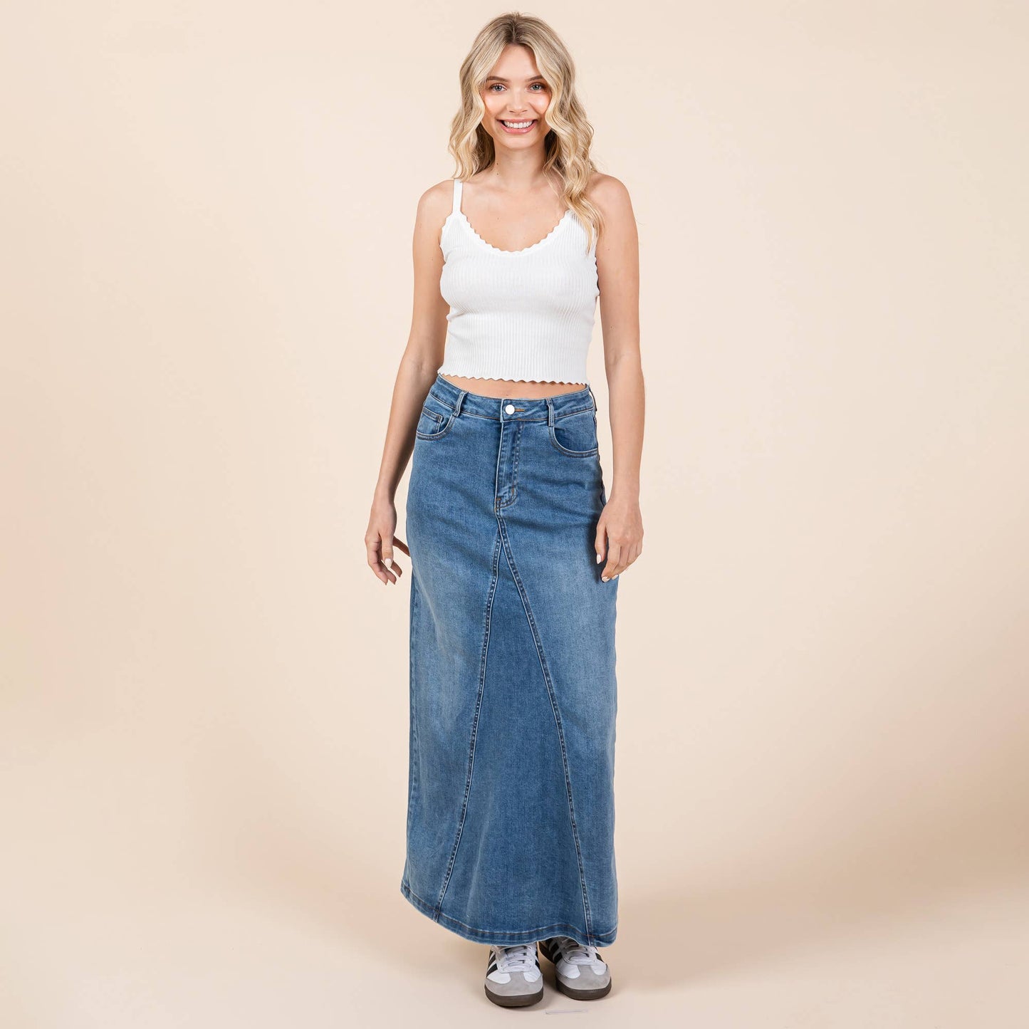 A-Line Denim Skirt