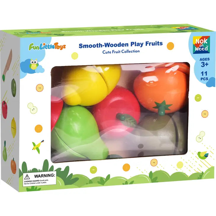 Wooden Pretend Cutting Play Food Toy