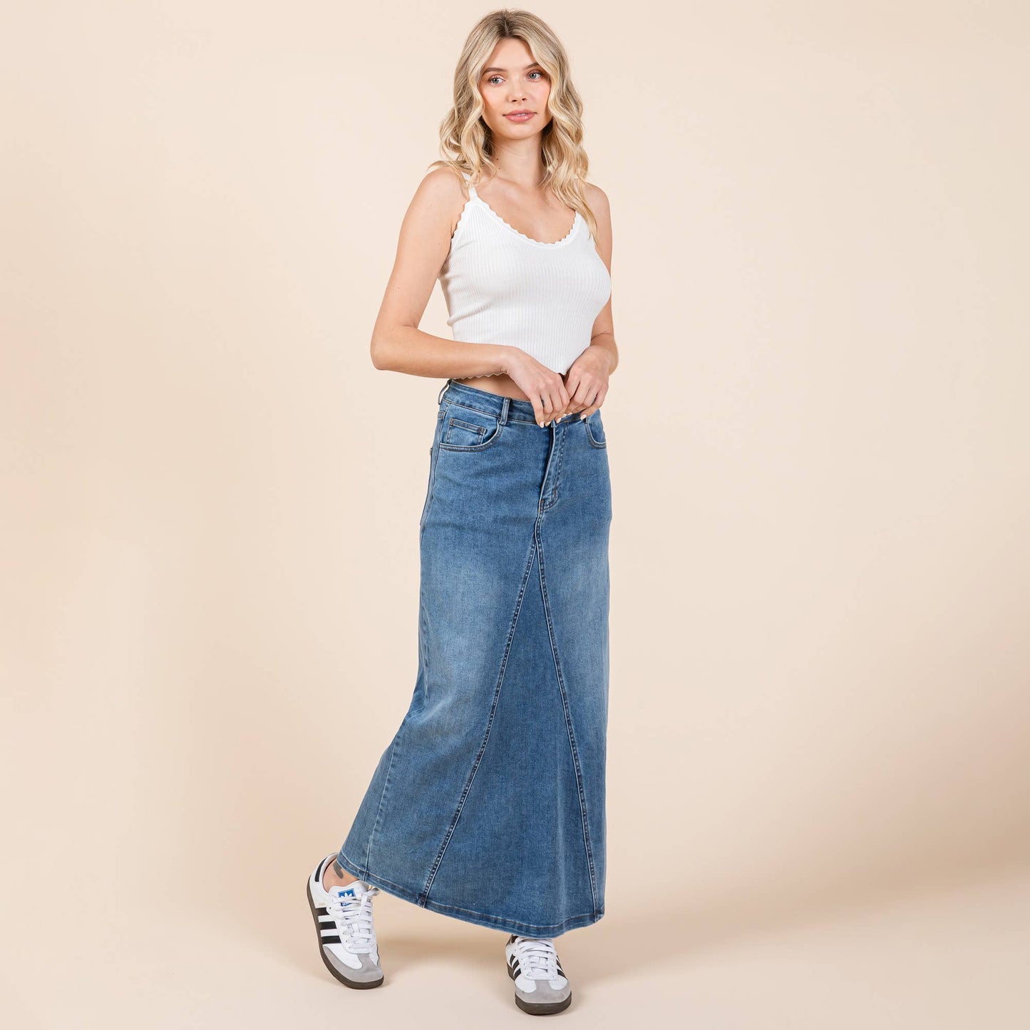 A-Line Denim Skirt