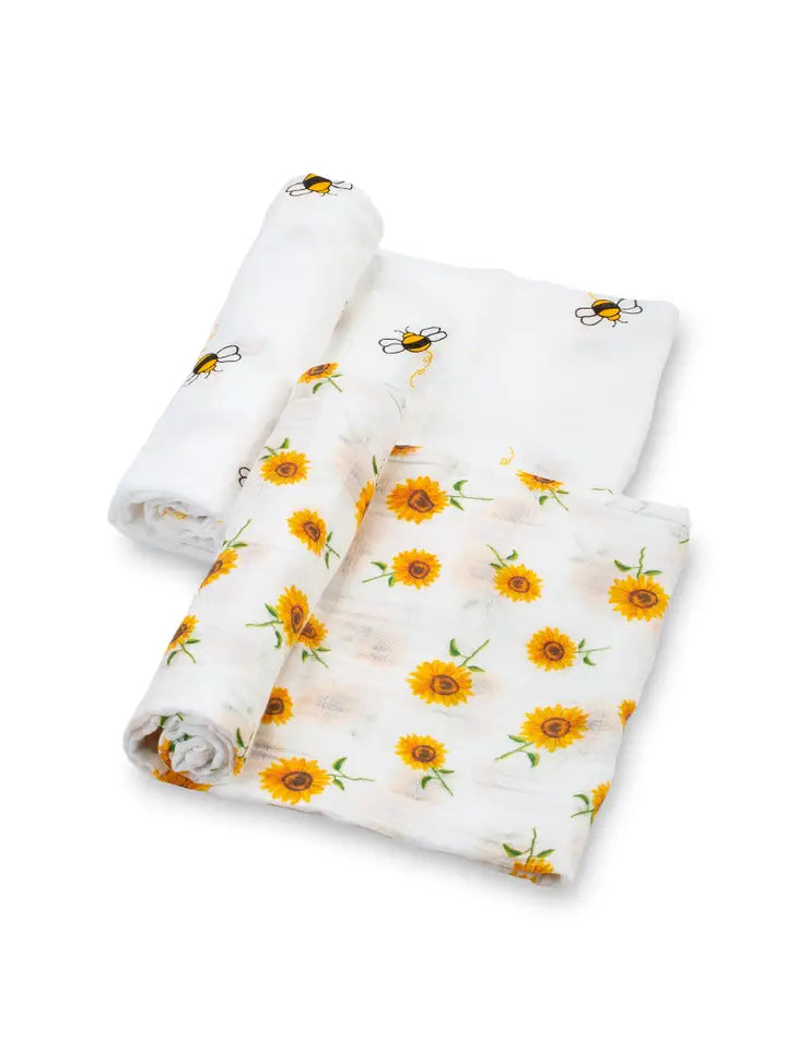 Sunflower Fields -Baby Swaddle Blanket Set