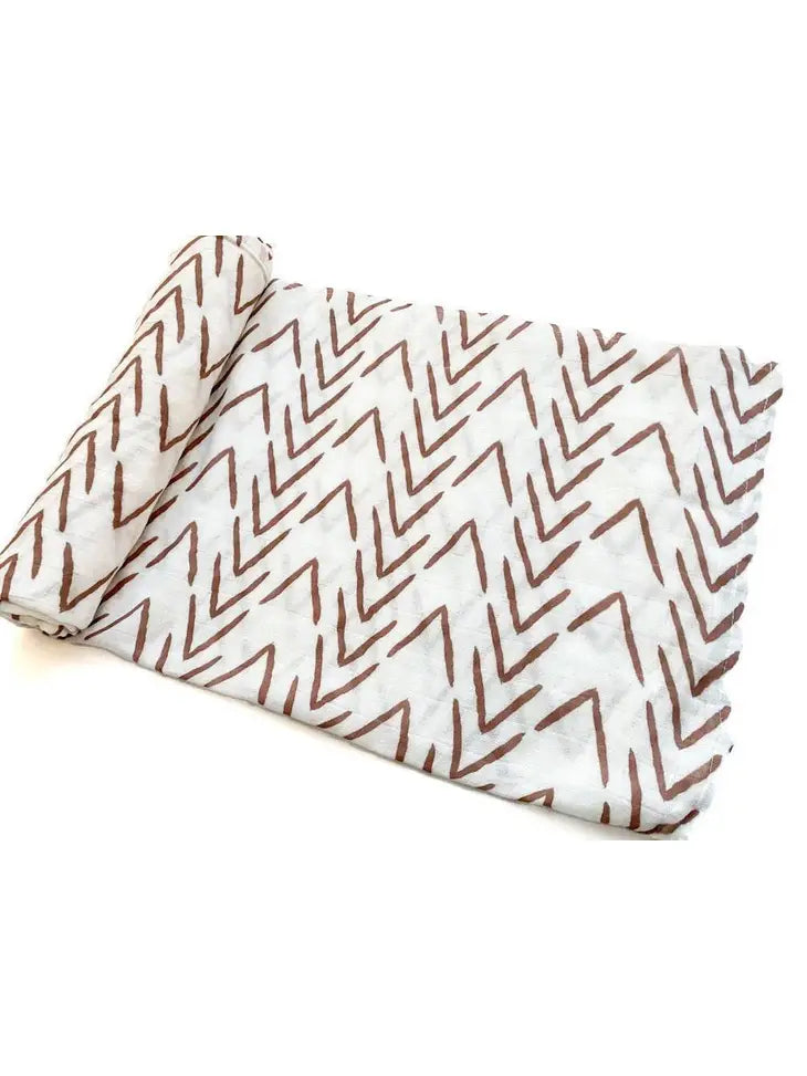 Brown Arrow Swaddle Blanket