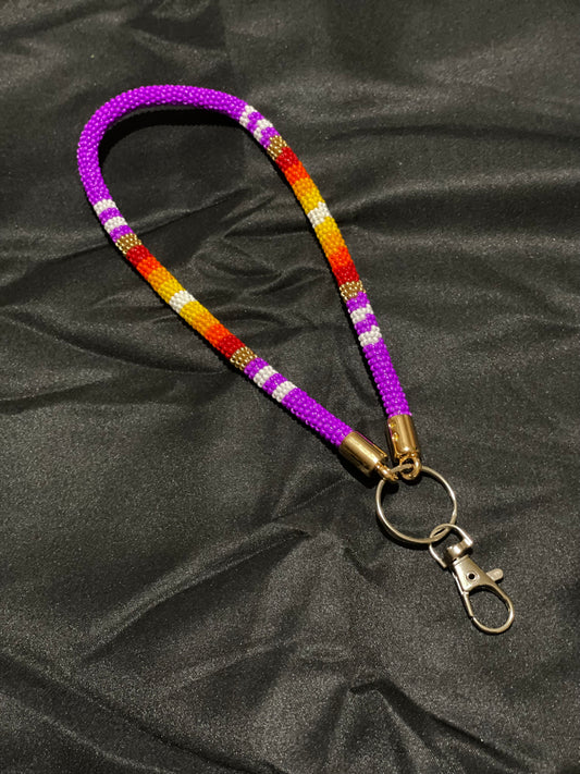 Beaded Wristlet Keychain