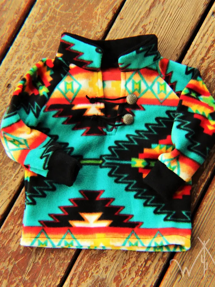 Electric Aztec Pullover