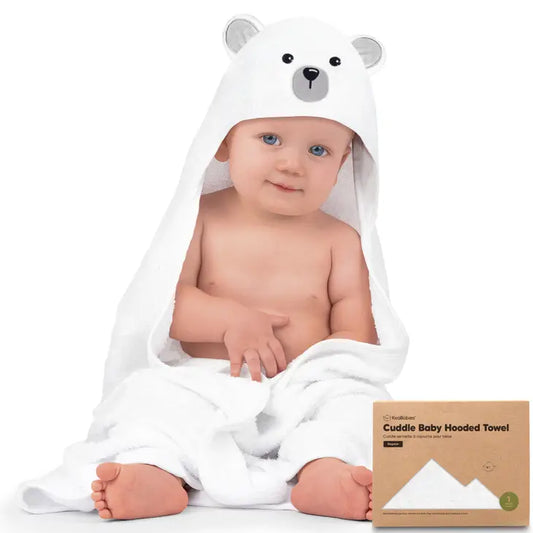 KeaBabies Cuddle Baby Hooded Towel