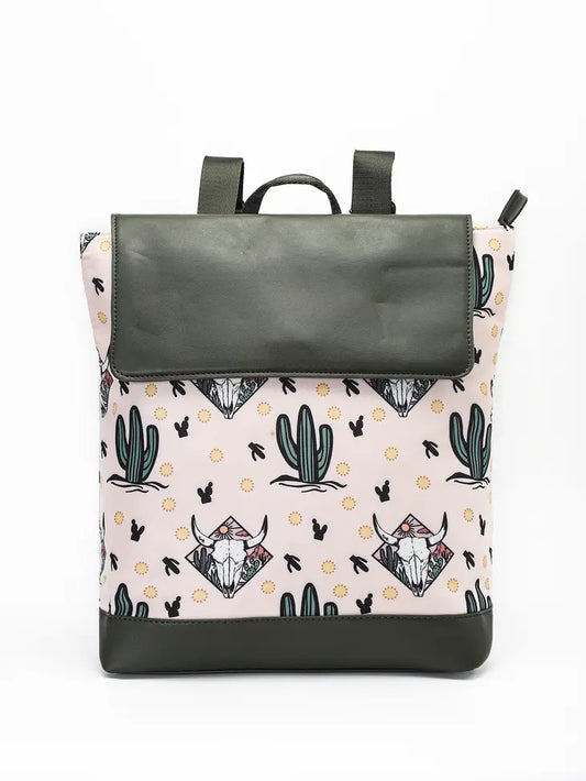 Olive Cactus Western Backpack