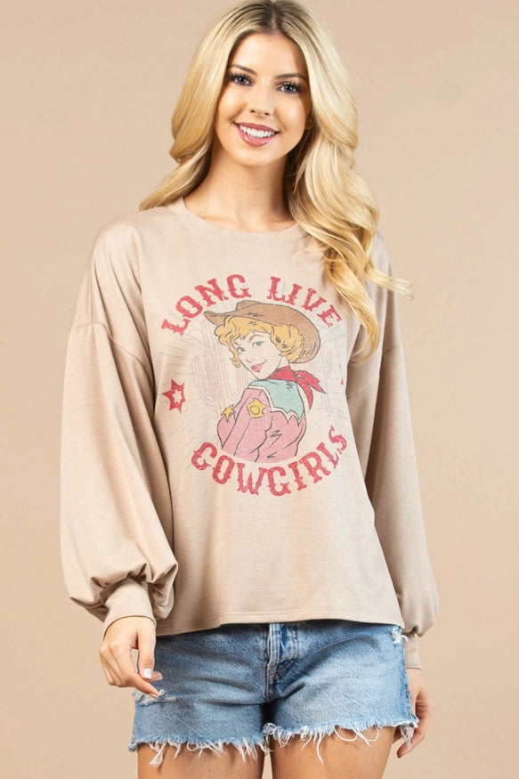 Long Live Cowgirls Graphic Sweatshirt