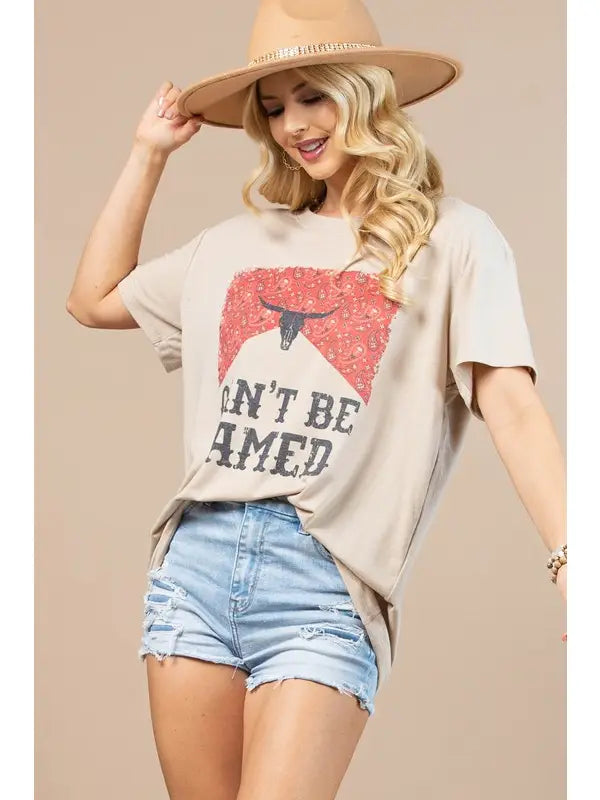 Nicole Western Graphic Basic T-Shirt