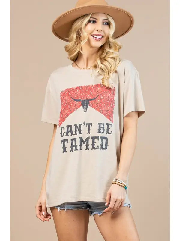 Nicole Western Graphic Basic T-Shirt