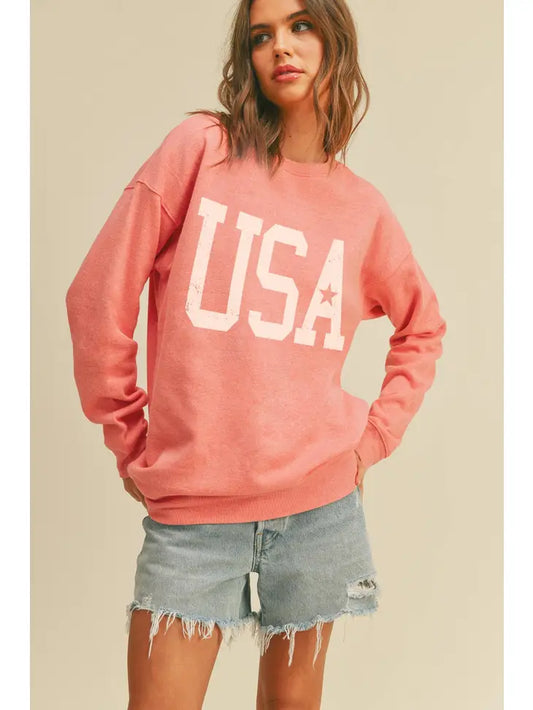 USA Star Graphic Sweatshirt