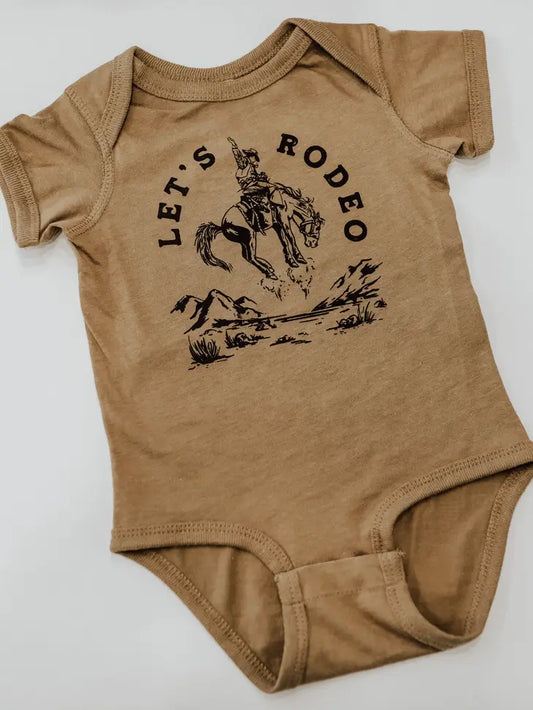 Let's Rodeo baby onsie