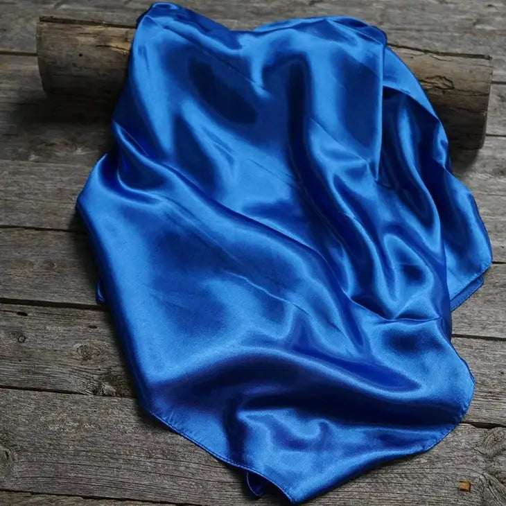 Solid Electric Blue Wild Rag/Scarf