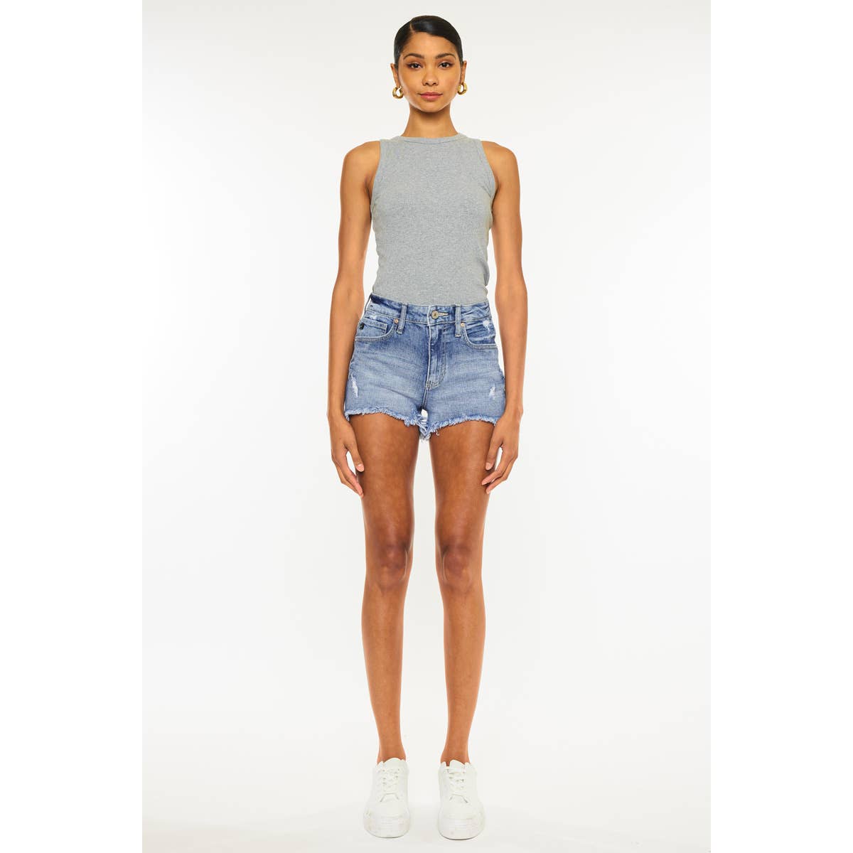 Kan Can High Rise Mom Shorts