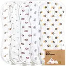 KeaBabies 5-Pack Softe Burp Cloths