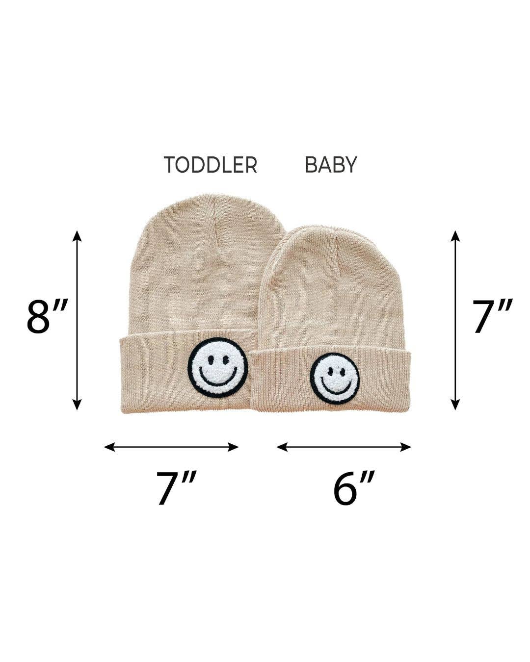 Smiley Beanie | Beige: Toddler