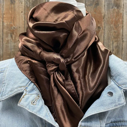 Solid Brown Wild Rag / Scarf