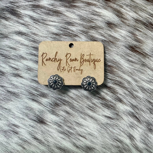 Concho Stud Earrings