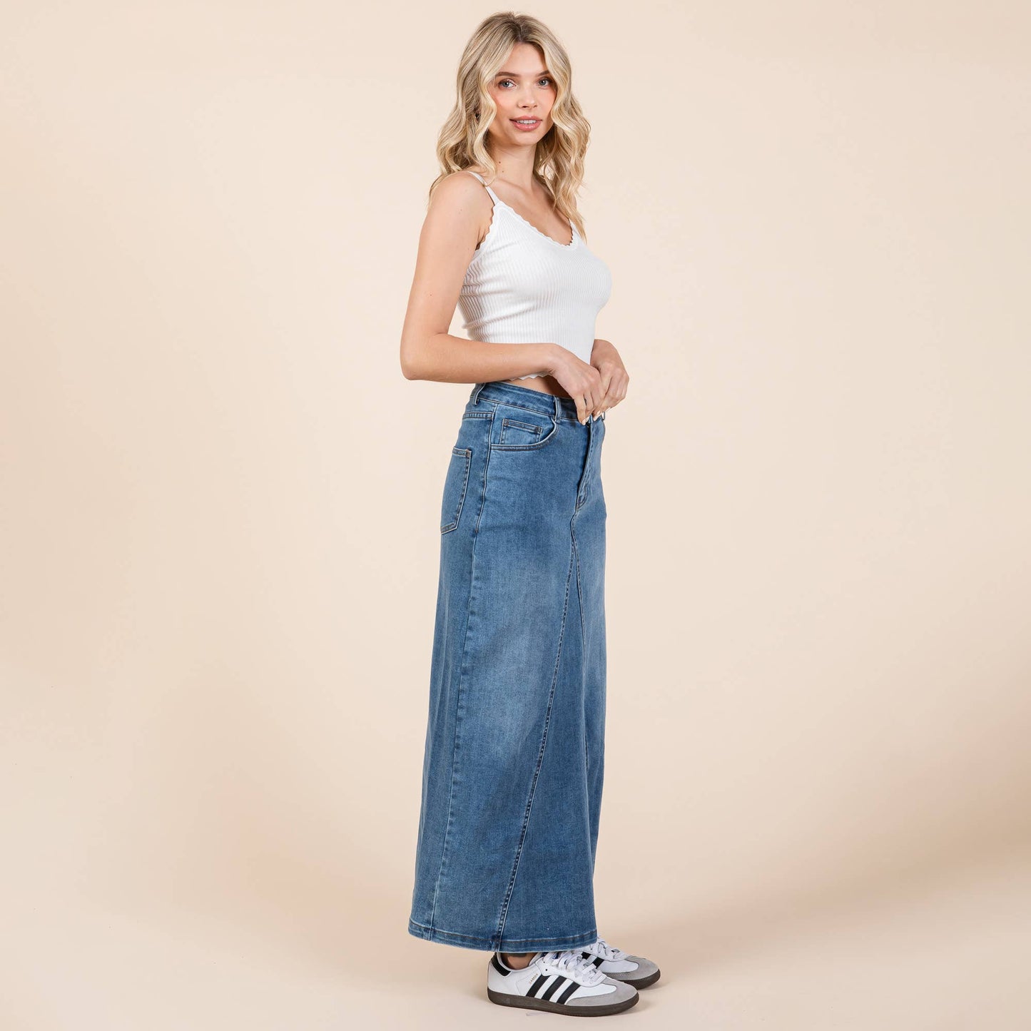 A-Line Denim Skirt