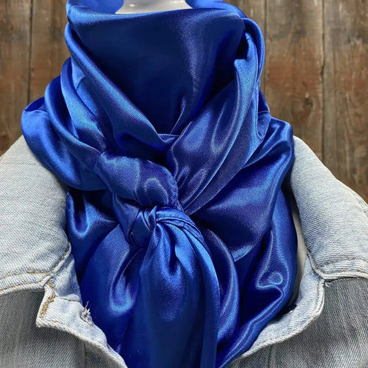 Solid Electric Blue Wild Rag/Scarf