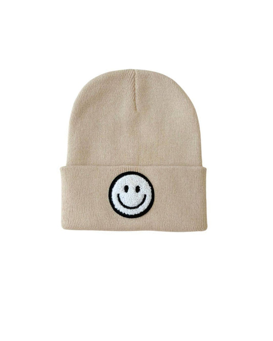 Smiley Beanie | Beige: Toddler